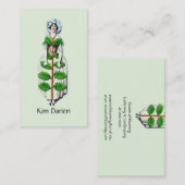 花お洒落庭師の女性 名刺 (正面/裏面)