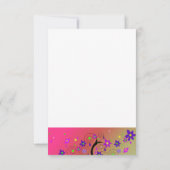 花お洒落木誕生日招待状 招待状 (裏面)