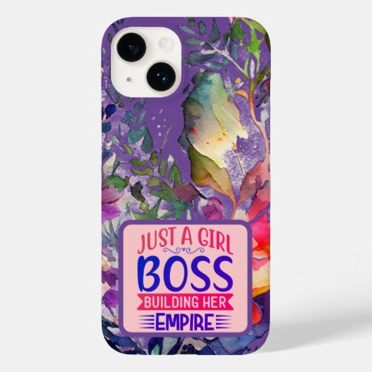 花お洒落柄ガールボス Case-Mate iPhoneケース (裏面)