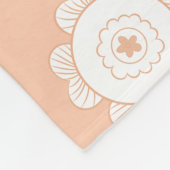 花お洒落柄 フリースブランケット (角)