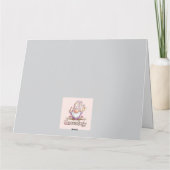 花お洒落格言：愛らしい水彩画 カード (裏面)