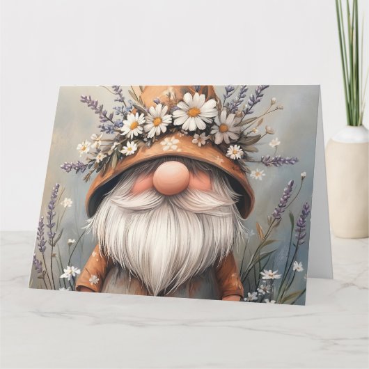 花お洒落格言：愛らしい水彩画 カード (正面)