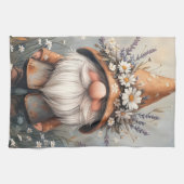 花お洒落格言：愛らしい水彩画 キッチンタオル (横)