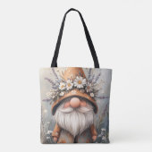 花お洒落格言：愛らしい水彩画 トートバッグ (裏面)