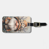 花お洒落格言：愛らしい水彩画 ラゲッジタグ (正面横)