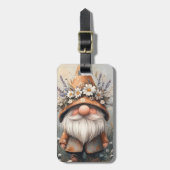 花お洒落格言：愛らしい水彩画 ラゲッジタグ (正面縦)