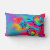 花お洒落桃色 ランバークッション (裏面)