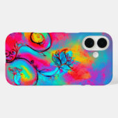 花お洒落桃色 Case-Mate iPhoneケース (裏面 (横))