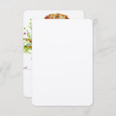 花お洒落樹の結婚応答カード 出欠カード (正面/裏面)