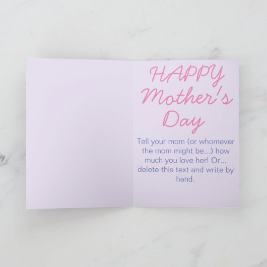 花お洒落母の日 カード (内部)