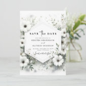 花お洒落白フローラ結婚ズ セーブザデート (スタンド正面)
