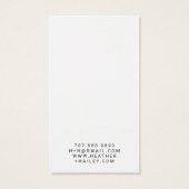 花お洒落縁どジュエリー表示カード (裏面)