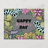 花お洒落葉類植物母の日 ポストカード (正面)