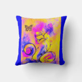 花お洒落蝶 クッション (裏面)