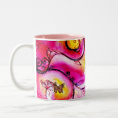 花お洒落蝶 ツートーンマグカップ (左)