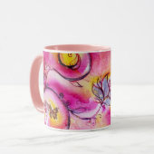 花お洒落蝶 マグカップ (正面左)