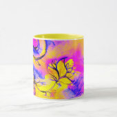 花お洒落蝶 マグカップ (中央)