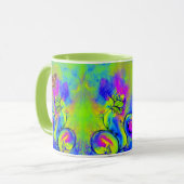 花お洒落蝶 マグカップ (正面左)