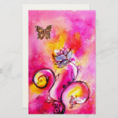 花お洒落蝶 便箋 (正面/裏面)