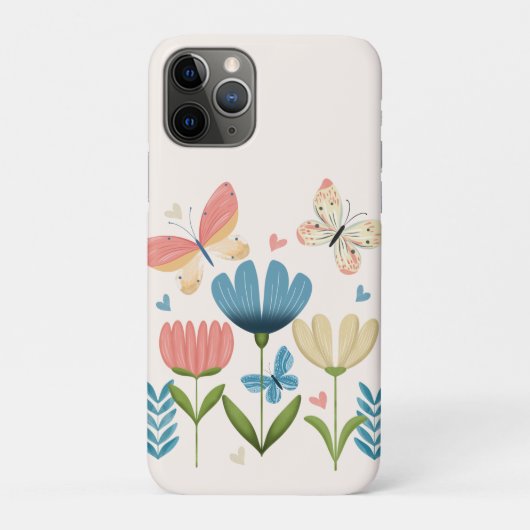 花お洒落蝶 Case-Mate iPhoneケース (裏)