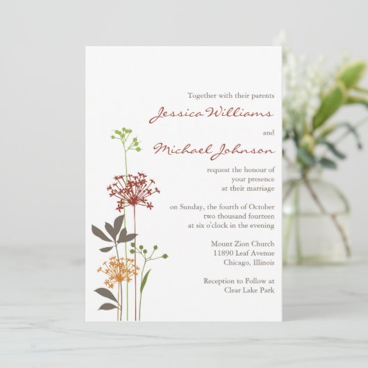 花お洒落 招待状 (スタンド正面)