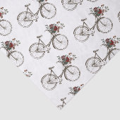 花かごを載せたアンティーク自転車 薄葉紙 (詳細)