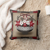 花かごレース枠デザインフローラヴィンテージre クッション (ブランケット)