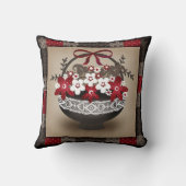 花かごレース枠デザインフローラヴィンテージre クッション (裏面)