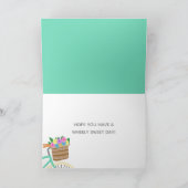 花かご付き自転車お母さんの日 カード (内部)