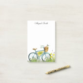 花かご付き自転車のポストイットノート ポストイット (デスク上)