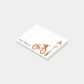 花かご付き自転車のポストイットノート ポストイット (アングル)