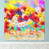 花かご キャンバスプリント (インサイチュ (ウッドフロア))