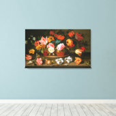 花かご， 1625 キャンバスプリント (インサイチュ (ウッドフロア))