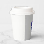 花かわいいグレー 紙コップ (右)