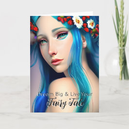 花かわいらしで魅了された少女 | Fairy Tale カード