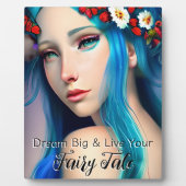 花かわいらしで魅了された少女 | Fairy Tale フォトプラーク (正面)
