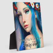 花かわいらしで魅了された少女 | Fairy Tale フォトプラーク (側面)