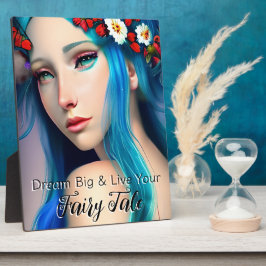 花かわいらしで魅了された少女 | Fairy Tale フォトプラーク