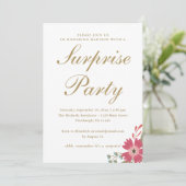 花かわいらしとミントグリーンサプライズパーティー 招待状 (スタンド正面)