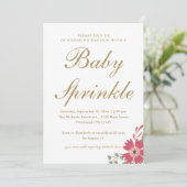 花かわいらしとミントグリーンベビーふりかけ 招待状 (スタンド正面)