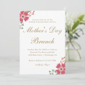 花かわいらしとミントグリーンマザーズデイブランチ 招待状 (スタンド正面)