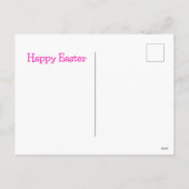 花かわいらしと可愛いバニー・イースター シーズンポストカード (裏面)