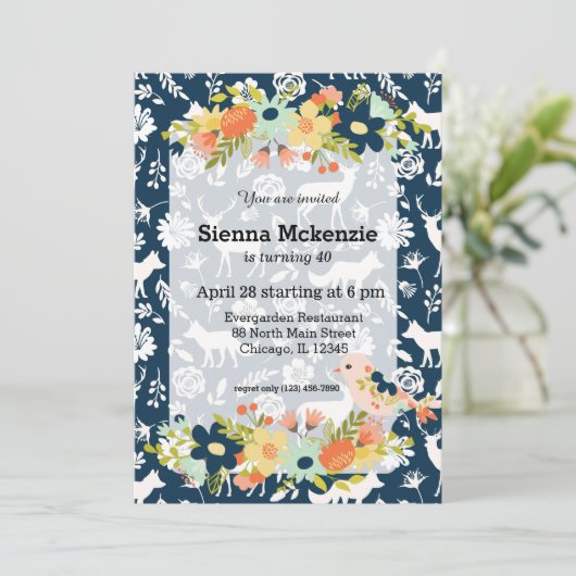 花かわいらしと鳥 招待状 (スタンド正面)