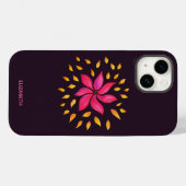 花かわいらしのガーリー名前 Case-Mate iPhoneケース (裏面 (横))