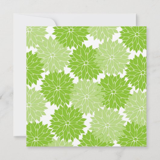 花かわいらしの花模様 招待状 (裏面)