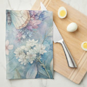 花かわいらしの蝶 キッチンタオル (四つ折り)