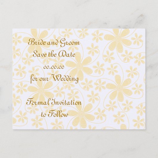 花かわいらしは日付はがきを保存 案内ポストカード (裏面)