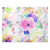 花かわいらしぼほフローラ水彩デザイン ノートパッド (正面)