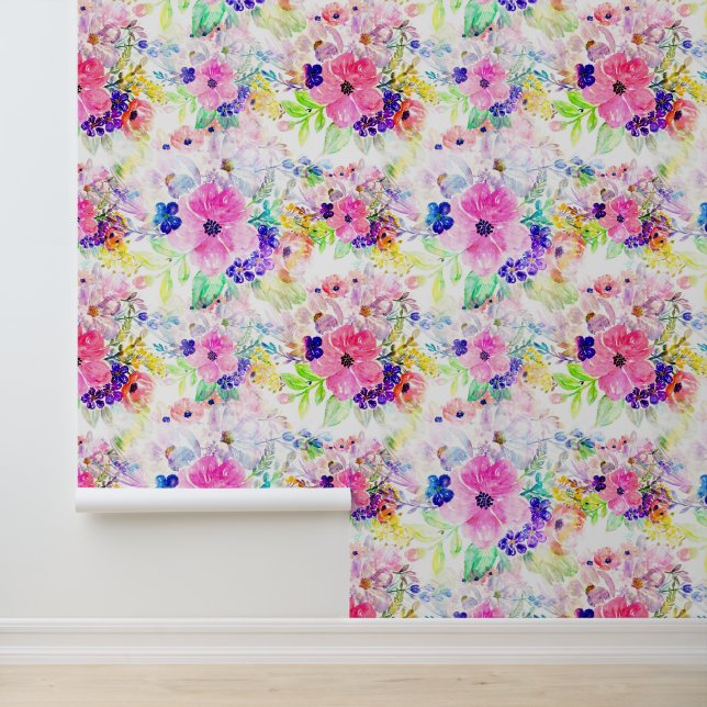 花かわいらしぼほフローラ水彩デザイン 壁紙 (アプリケーション)