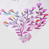 花かわいらしハート誕生日ティッシュペーパー 薄葉紙 (詳細)